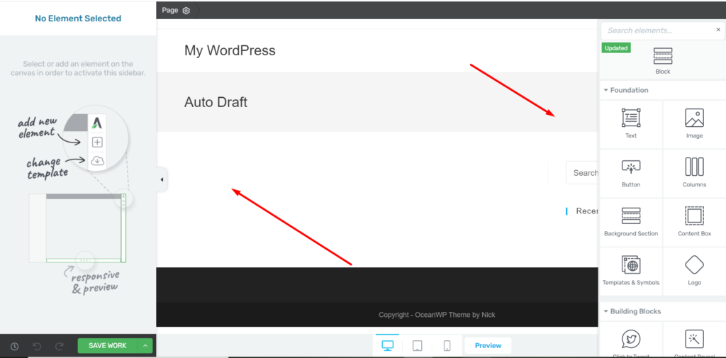 Dashboard In Thrive Architect