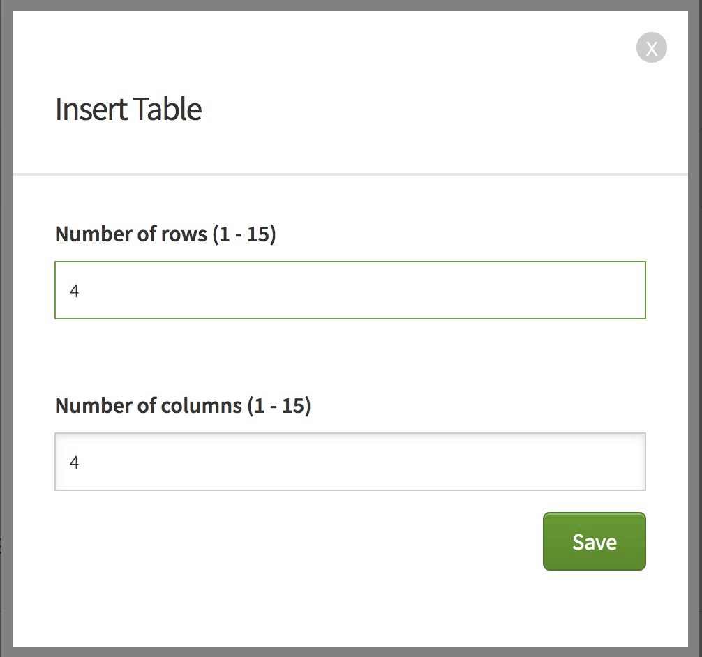 Insert Table Thrive Architect